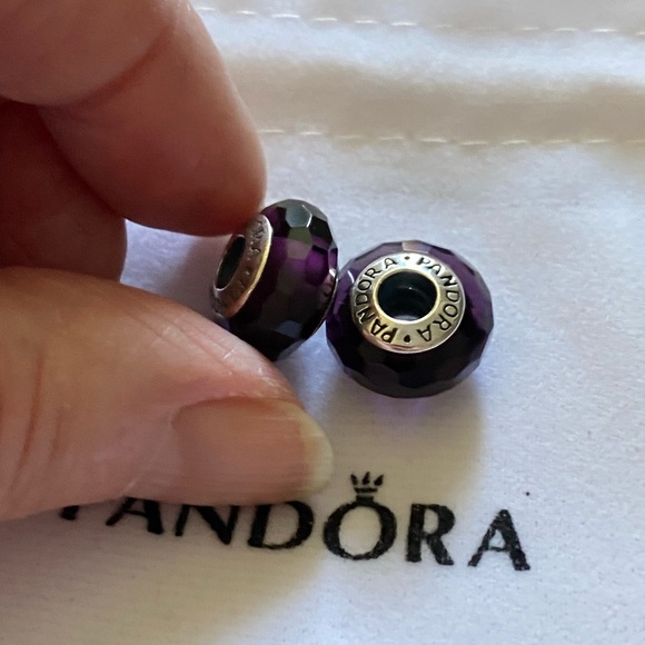 COPY - Preowned Pandora Dark Purple Faceted Bead - Picture 3 of 7